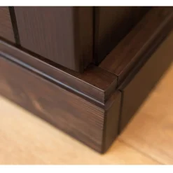 Wohnen Braune Möbel|Kleiderschränke*Kompakter Kleiderschrank im Modern-Country-Style - Nauizia