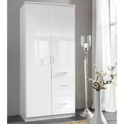 Wohnen Jugendzimmerschränke|Kleiderschränke*Kompakter Kleiderschrank in Weiß - Venture