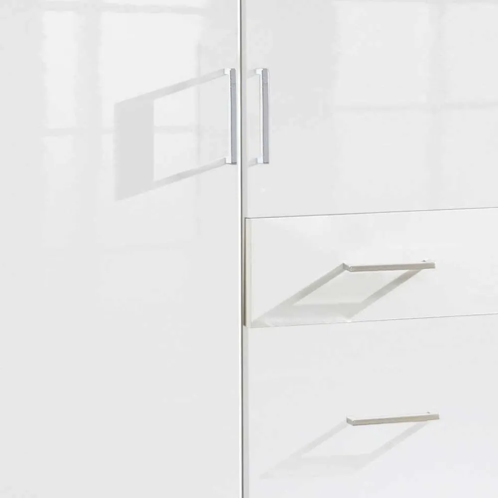 Wohnen Jugendzimmerschränke|Kleiderschränke*Kompakter Kleiderschrank in Weiß - Venture