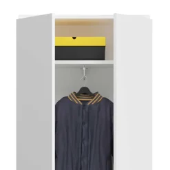 Wohnen Kompakter Kleiderschrank 122x193x34 cm - Ejulia (zweiteilig)