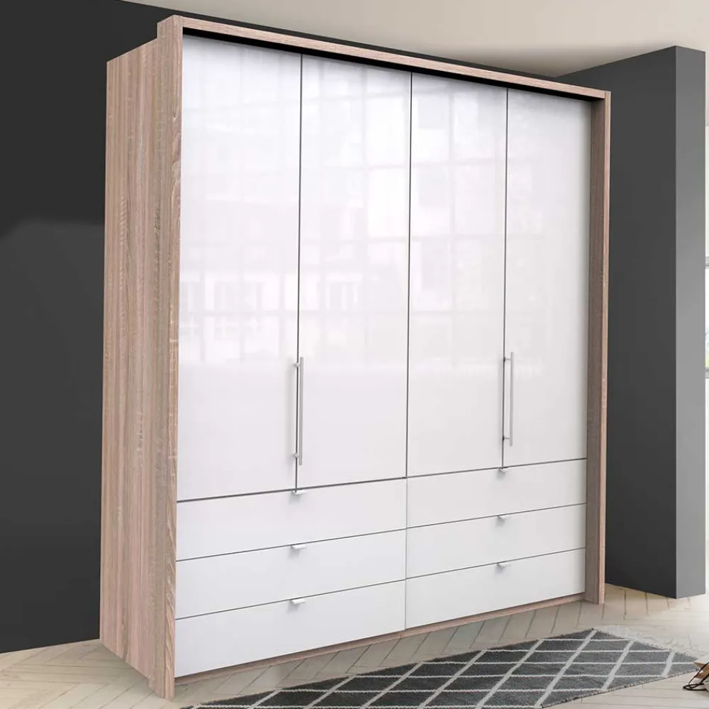 Wohnen Kompakter Schlafzimmerschrank 200cm breit - Bosays