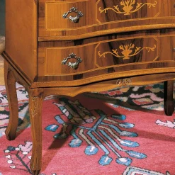 Wohnen Kompakter Schreibsekretär in Nussbaum Agosto im Barockstil