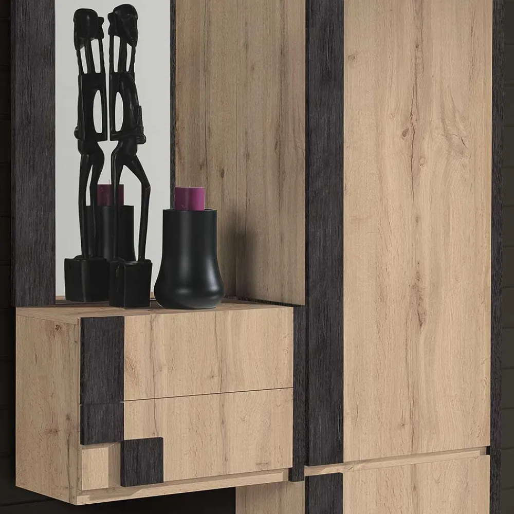 Wohnen Kompaktes Flurmöbel Set - Valbera (dreiteilig)