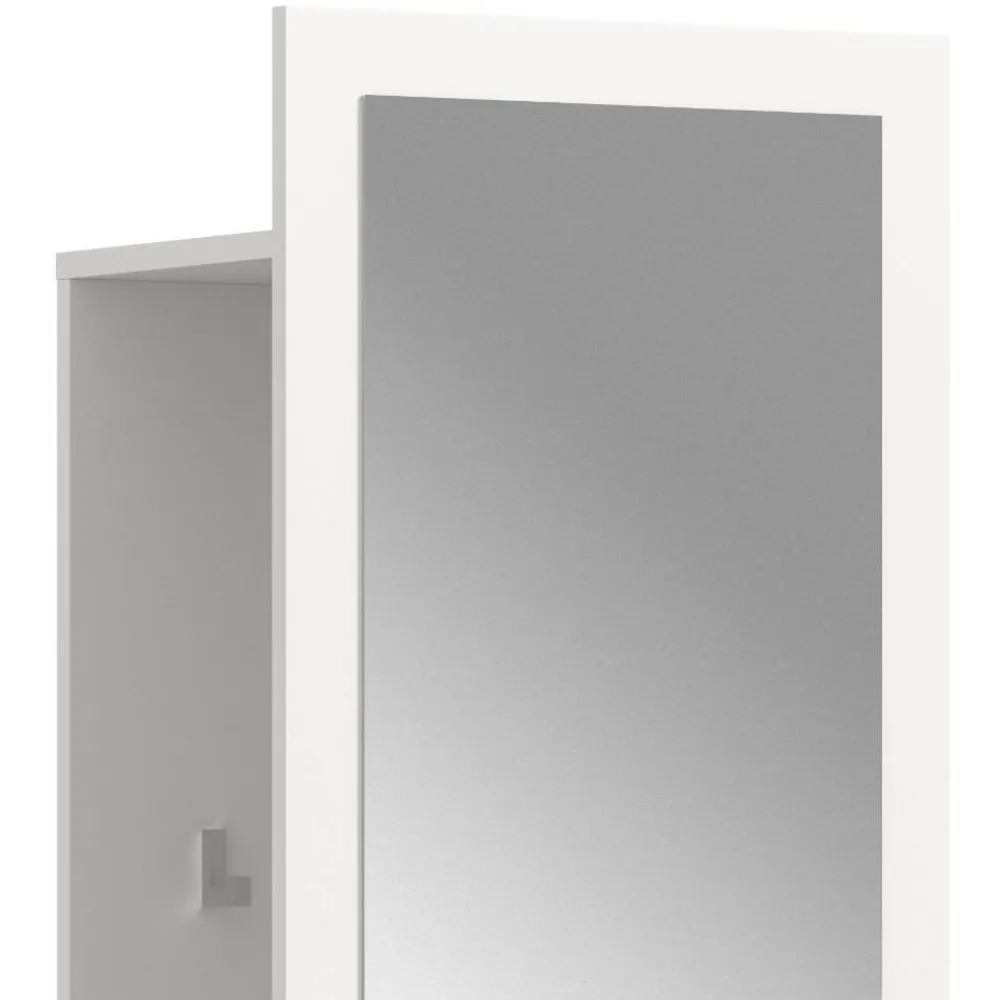 Wohnen Kompaktgarderobe in Weiß mit Asteiche - Wakes