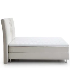 Wohnen Weiße Möbel|Betten*Komplett Boxspringbett in Creme - Skowera
