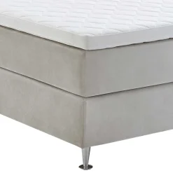 Wohnen Weiße Möbel|Betten*Komplett Boxspringbett in Creme - Skowera