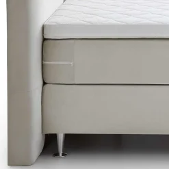 Wohnen Weiße Möbel|Betten*Komplett Boxspringbett in Creme - Skowera