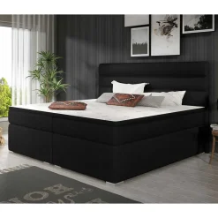 Wohnen Komplett Polsterbett in Schwarzbraun - Prabhaa