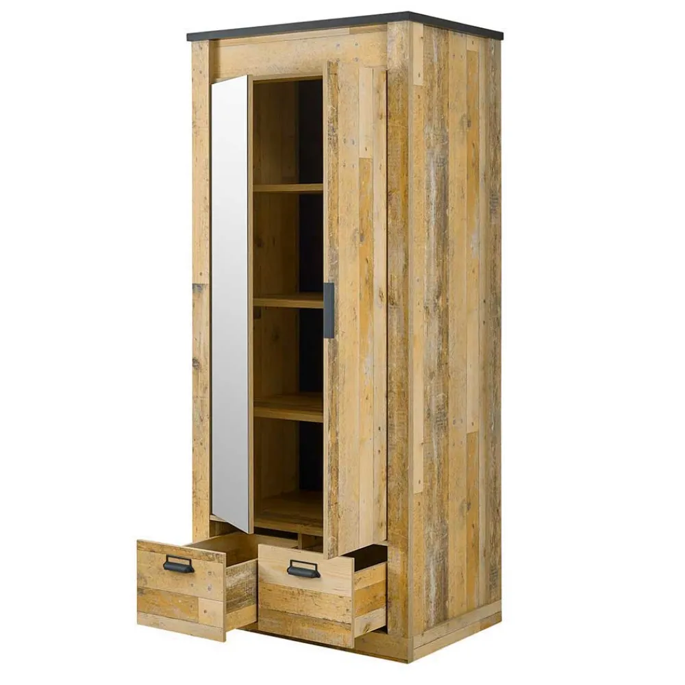 Wohnen Schlafzimmer Komplett*Komplett Schlafzimmer mit Einzelbett - Naiavio (vierteilig)