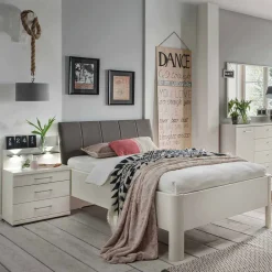 Wohnen Komplett Schlafzimmer Ronis mit Einzelbett in Komforthöhe (fünfteilig)
