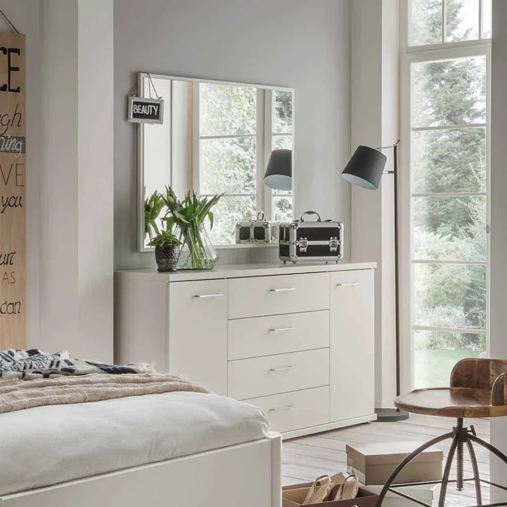 Wohnen Komplett Schlafzimmer Ronis mit Einzelbett in Komforthöhe (fünfteilig)