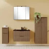 Wohnen Komplett-Badmöbel-Set in Eiche dunkel - Ucaida (vierteilig)