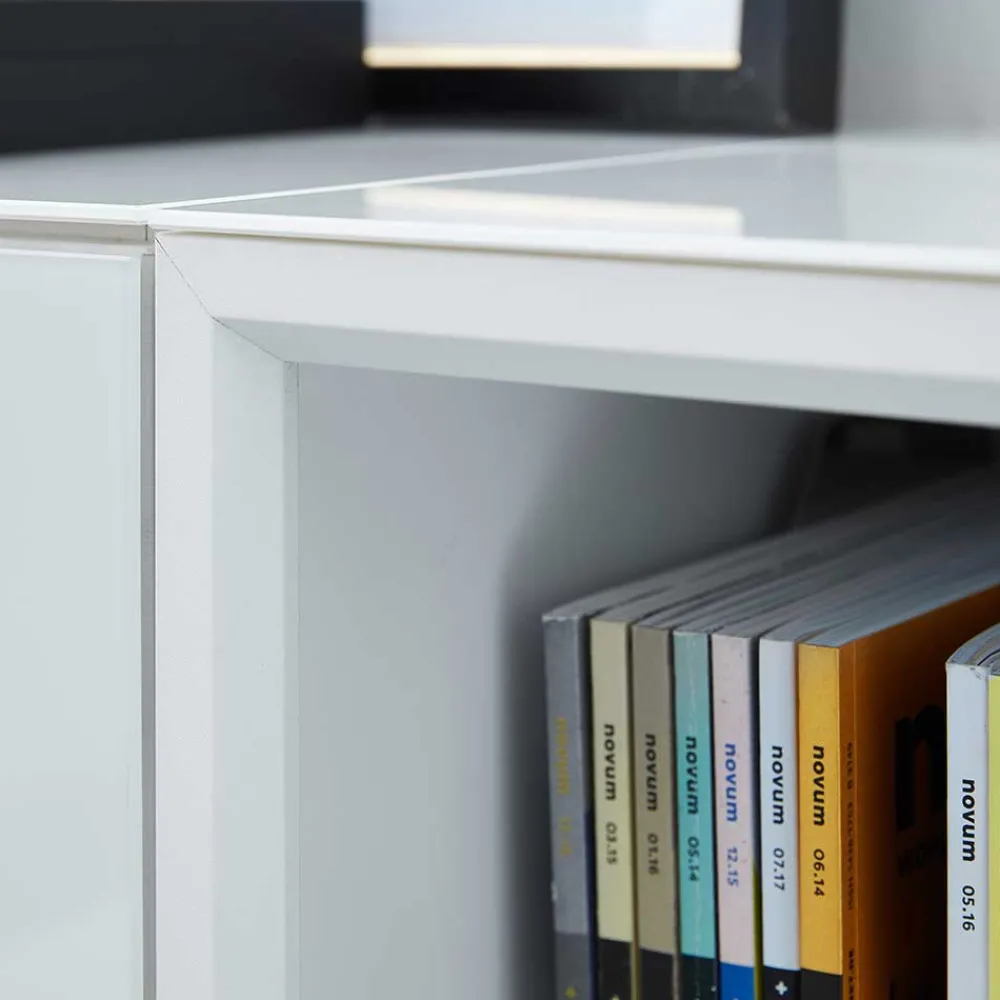 Wohnen Komplette Büro Einrichtung in Weiß - Fidania (fünfteilig)