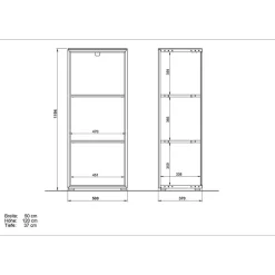 Wohnen Komplette Büro Einrichtung in Weiß - Fidania (fünfteilig)