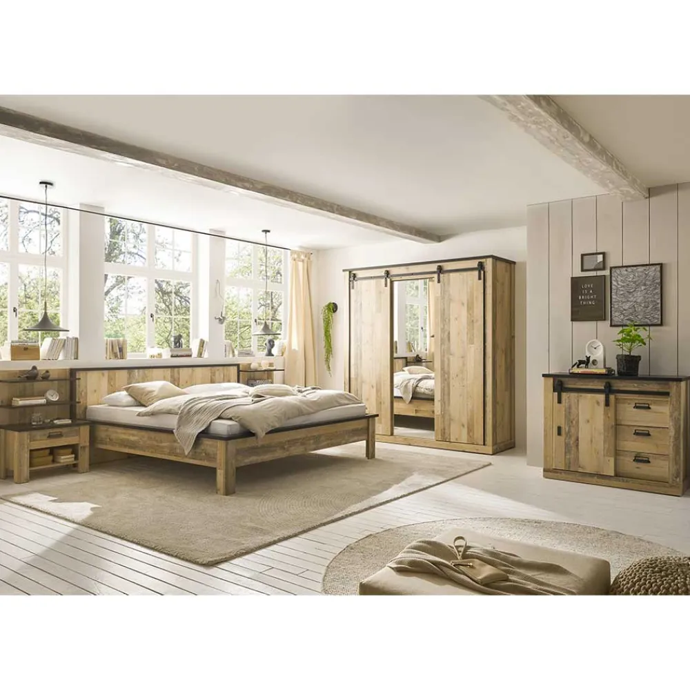 Wohnen Komplette Schlafzimmereinrichtung Set - Naiavio (fünfteilig)