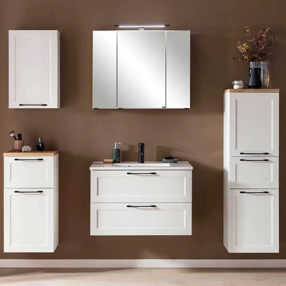 Wohnen Kompletteinrichtung Bad Möbelset - Gyatso (fünfteilig)