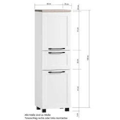 Wohnen Kompletteinrichtung Bad Möbelset - Gyatso (fünfteilig)
