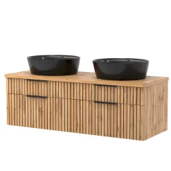 Wohnen Badezimmer Komplett*Komplett-Einrichtung Bad modern - Crystoga (vierteilig)