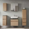 Wohnen Badezimmer Komplett*Kompletteinrichtung Badmöbel Set - Leitha (fünfteilig)