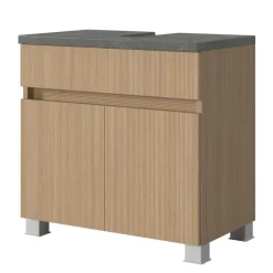 Wohnen Badezimmer Komplett*Kompletteinrichtung Badmöbel Set - Leitha (fünfteilig)