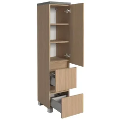 Wohnen Badezimmer Komplett*Kompletteinrichtung Badmöbel Set - Leitha (fünfteilig)