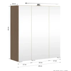 Wohnen Badezimmer Komplett*Kompletteinrichtung Badmöbel Set - Leitha (fünfteilig)