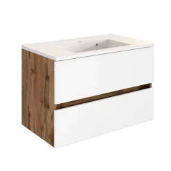 Wohnen Waschtisch|Waschbeckenunterschränke*Kompletter Waschtisch in drei Breiten - Maklesa