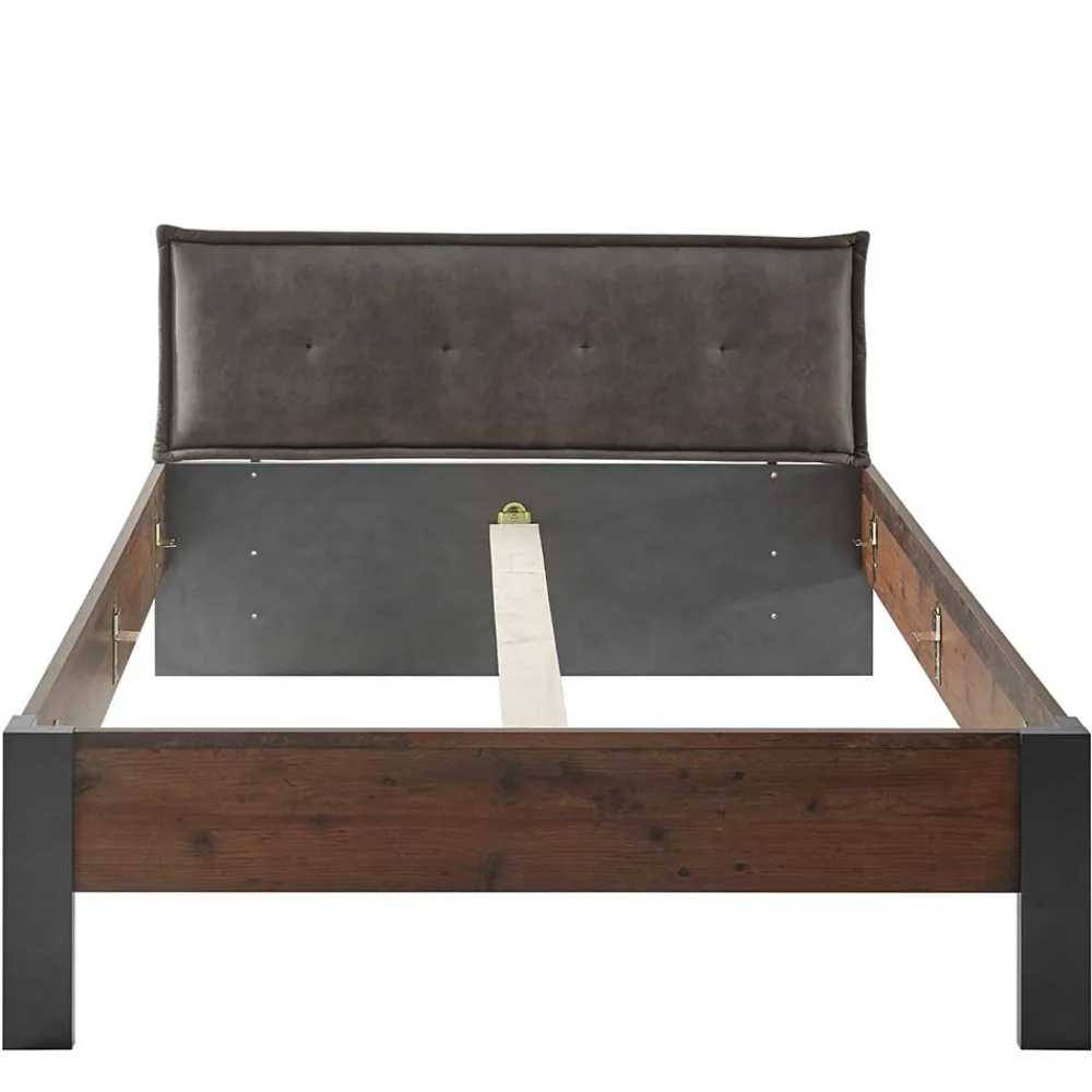 Wohnen Schlafzimmer Komplett*Komplett-Schlafzimmer Industry Stil - Timuras (vierteilig)