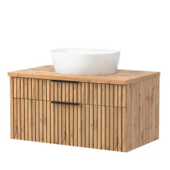 Wohnen Badezimmer Komplett*Komplettset Badeinrichtung modern - Crystoga (vierteilig)