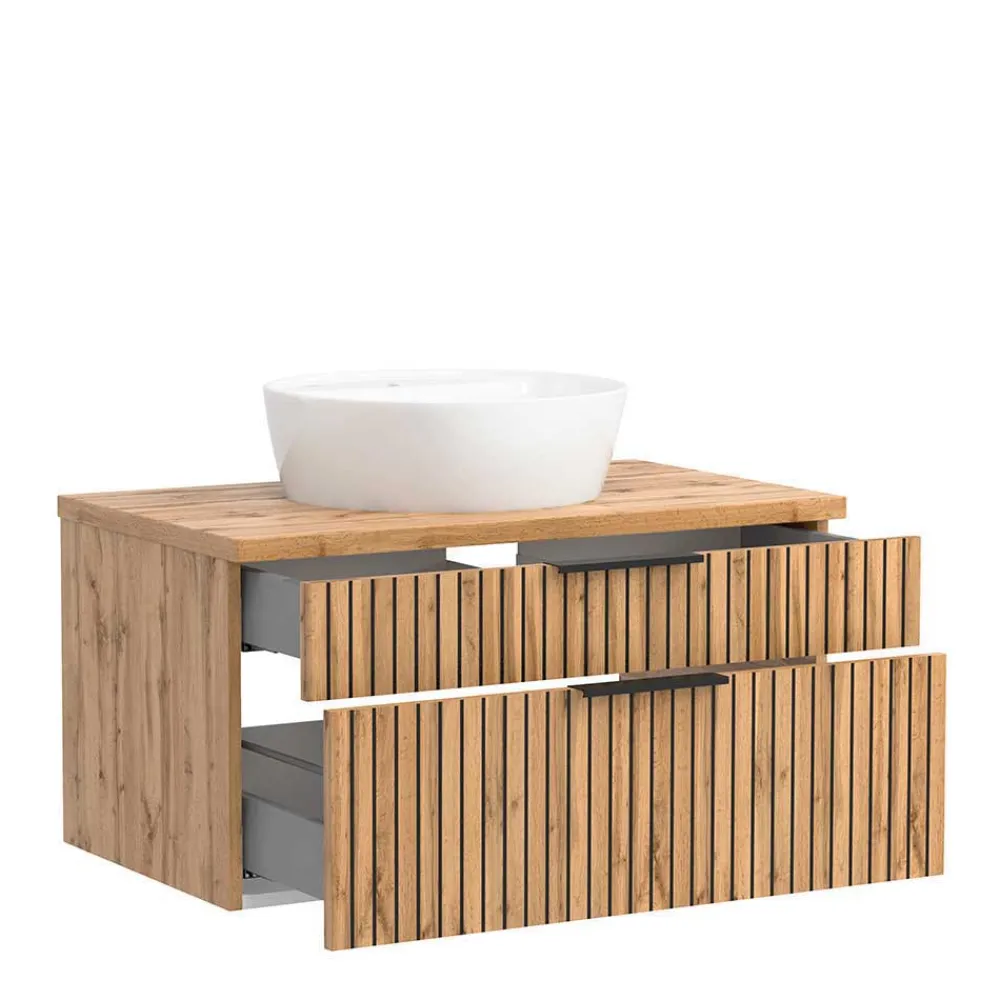 Wohnen Badezimmer Komplett*Komplettset Badeinrichtung modern - Crystoga (vierteilig)