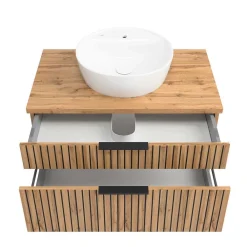 Wohnen Badezimmer Komplett*Komplettset Badeinrichtung modern - Crystoga (vierteilig)