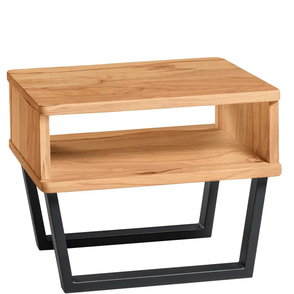 Wohnen Konsole Nachttisch mit Fach aus Wildbuche - Jandina