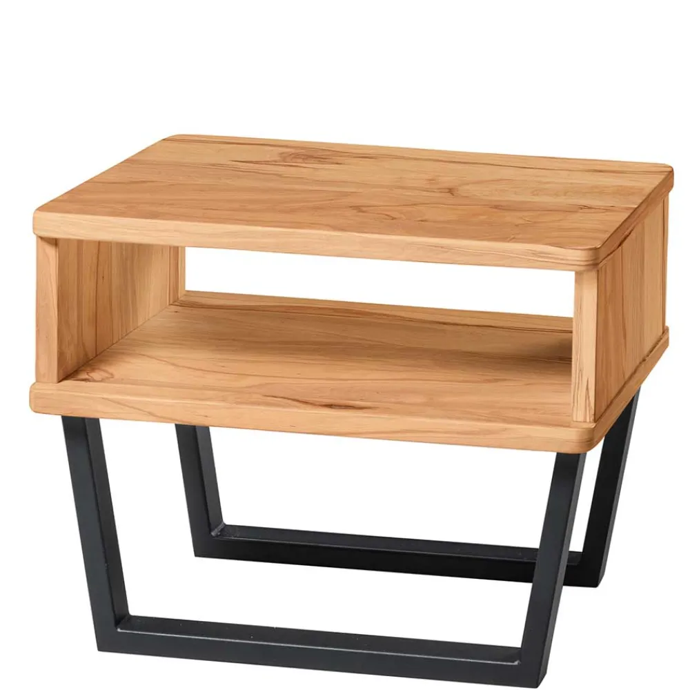 Wohnen Konsole Nachttisch mit Fach aus Wildbuche - Jandina