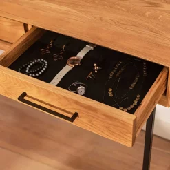 Wohnen Konsolentisch aus Wildeiche & Metall - Kerfa