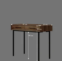 Wohnen Konsolentisch aus Wildeiche & Metall - Kerfa