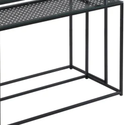 Wohnen Glasmöbel|Tische*Konsolentisch Duo in Schwarz - Panfreda (zweiteilig)