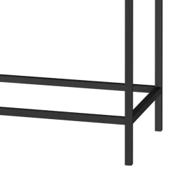 Wohnen Telefontische*Konsolentisch in Eiche Optik und Schwarz - Lunira