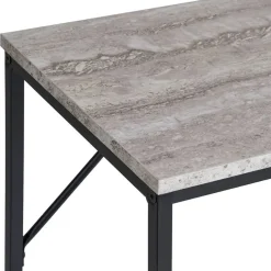 Wohnen Konsolentisch in Marmoroptik Beigegrau - Chica
