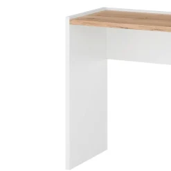 Wohnen Schminktische*Konsolentisch in Weiß und Wildeiche Dekor - Nonessia