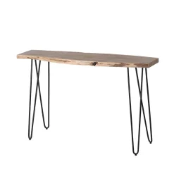 Wohnen Konsolentisch mit Baumkante Holzplatte Akazie - Cornelys