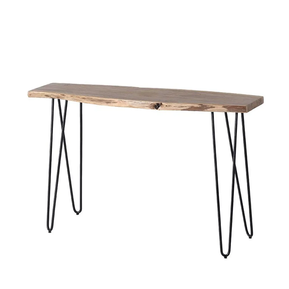 Wohnen Konsolentisch mit Baumkante Holzplatte Akazie - Cornelys