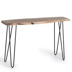 Wohnen Konsolentisch mit Baumkante Holzplatte Akazie - Cornelys