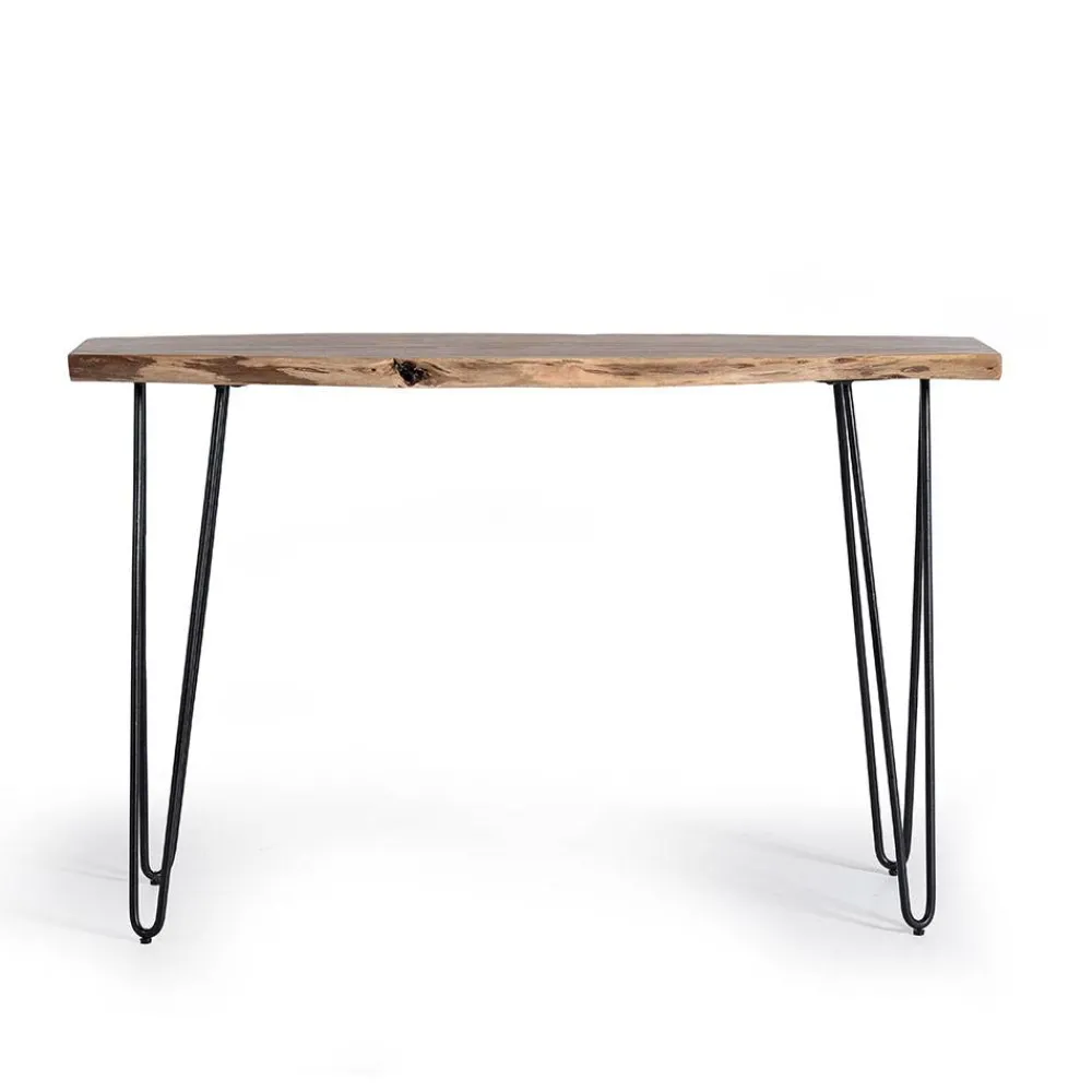 Wohnen Konsolentisch mit Baumkante Holzplatte Akazie - Cornelys