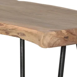 Wohnen Konsolentisch mit Baumkante Holzplatte Akazie - Cornelys