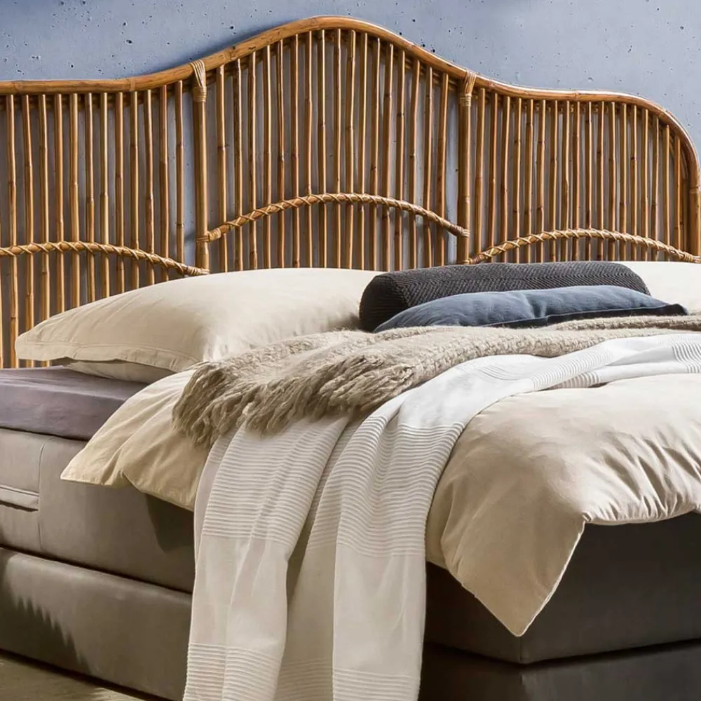 Wohnen Kopfteil aus Rattan in Natur - Teako