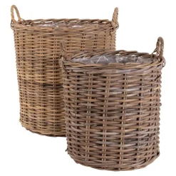 Wohnen Rattanmöbel*Kubu Rattan Körbe in Braun - Veracruz (zweiteilig)