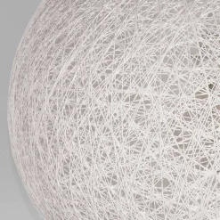 Wohnen Weiße Möbel|Lampen & Leuchten*Kugelleuchte aus Flachs Gewebe in Weiß - Peso