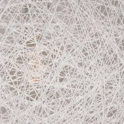 Wohnen Weiße Möbel|Lampen & Leuchten*Kugelleuchte aus Flachs Gewebe in Weiß - Peso