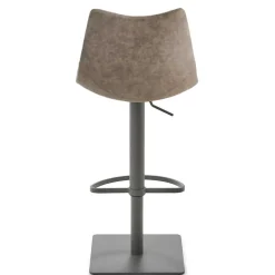 Wohnen Kunstleder Barstuhl in Schlammfarben - Viadura