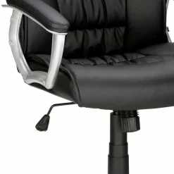 Wohnen Kunstleder Bürosesseö in Schwarz & Chrom - Bicarion